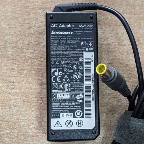 Original Lenovo chargers used, 45W, 65W, 90W, 135W, 230W