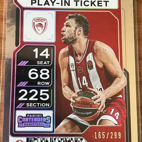 Sasha Vezenkov Play-In Ticket collectible card Euroleague 2025-26 new
