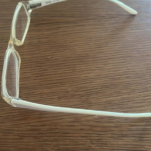 Glasses myopia vintage Boss used, white