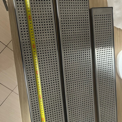 Stainless steel drainage grids like new, set of 3 pieces