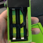 Hexohm V3 box mod used, updated version fluo green