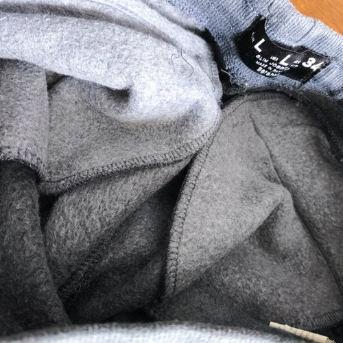 Bershka men's jogger with fleece lining blue large like new