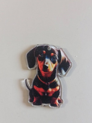 Acrylic double-sided dog keychain No5 new