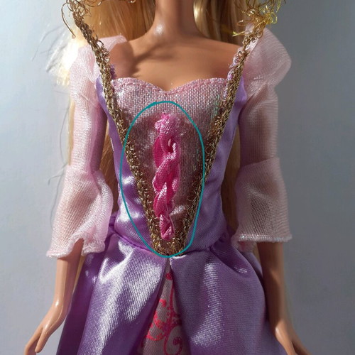 Barbie Rapunzel Cut and Style 2008 doll used