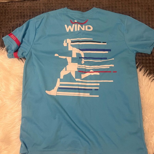 Technical T-shirt Athens Marathon used, size XXL/XL short sleeve sports