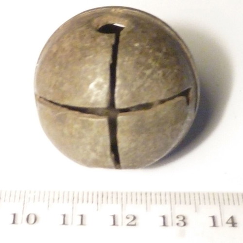 Antique bronze bell used, horse ammunition rattle