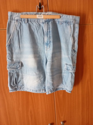 Bershka denim bermuda shorts XL, light blue, like new