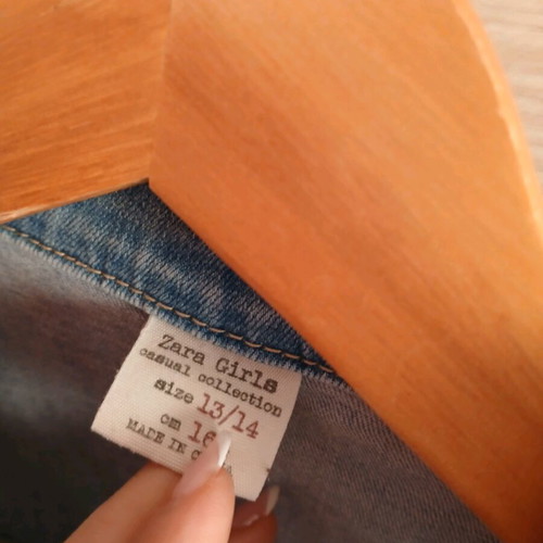 Zara sleeveless vest like new, blue, size 12-14