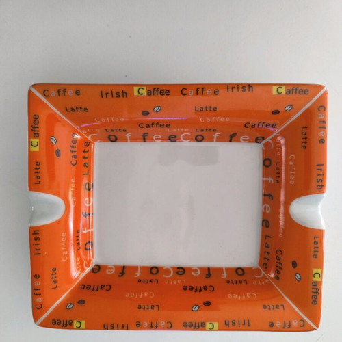Ceramic ashtray orange like new