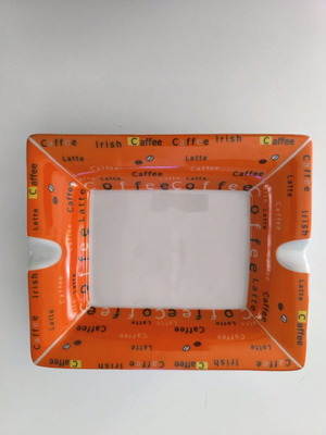 Ceramic ashtray orange like new