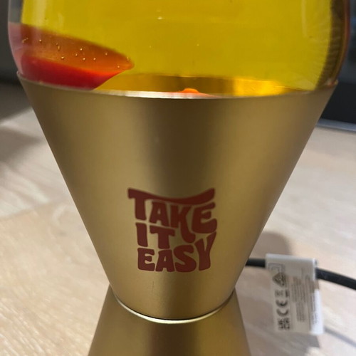 Legami Lava Lamp, red and yellow