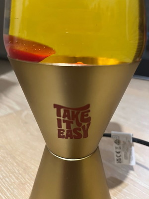 Legami Lava Lamp, red and yellow