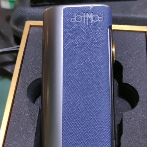 Dotmod DotBox 100W vape mod blue grey like new, 21700 battery