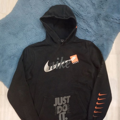 Nike men's hoodie medium with card print on hood