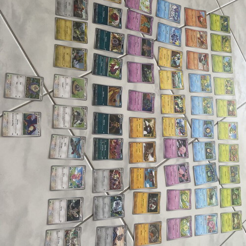 Pokemon cards Scarlet and Violet Black Bolt set, 62 common and uncommon
