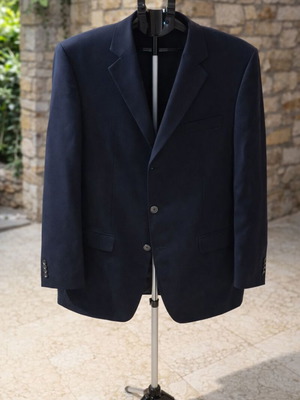 Rene Lezard men's jacket like new, black anthracite, size 58