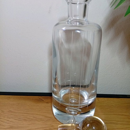 Vintage crystal decanter Italy 1960s