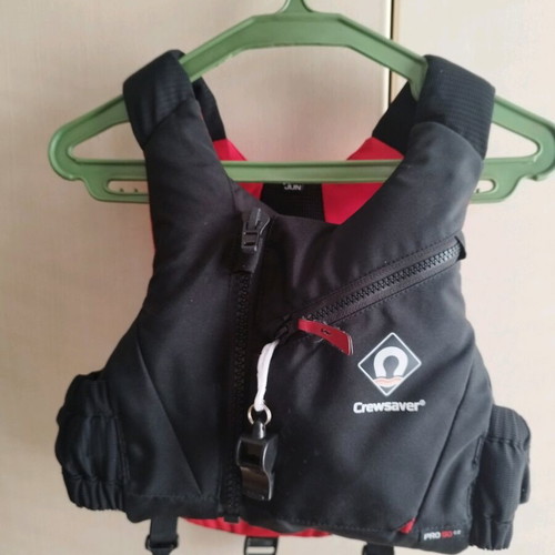 Teen sailing set used: suit, life jacket, boots