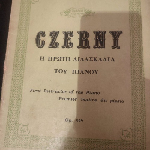 Piano music learning books used, Schmitt, Oesten, Cherny, Kohler, Czerny