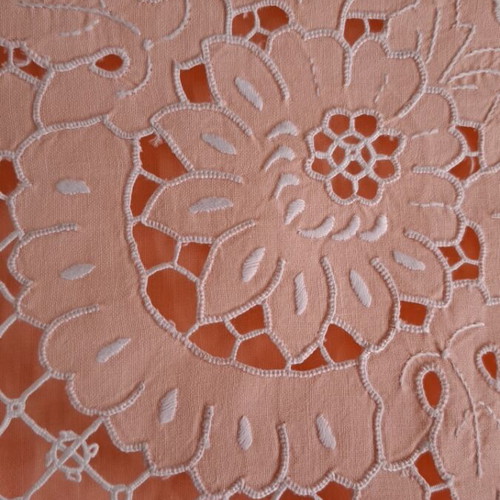 Hand-embroidered bed sheet new 220×260 with 2 pillowcases