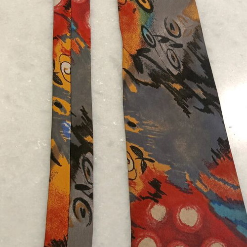 Carlo Cardini silk tie multicolored like new, 90s vintage