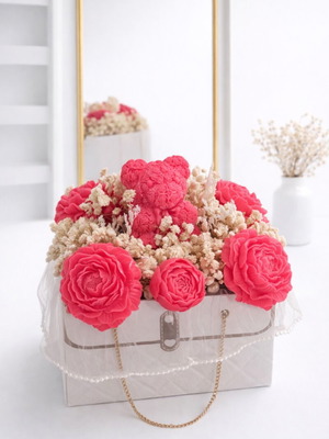 Scented wax bouquet baby powder new, soy plant-based candle