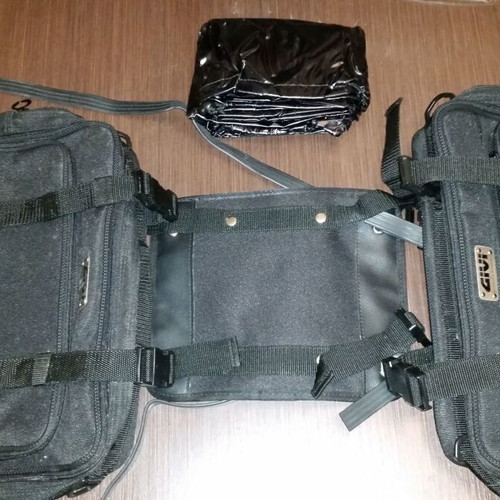 GIVI T405 Motorcycle Saddle Bags new with variable capacity