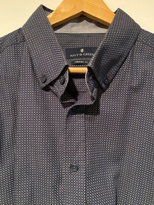 Mavy&Green shirt L like new, blue