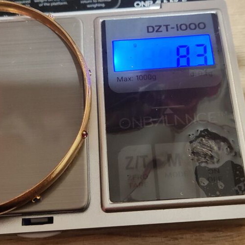 Gold bracelet 9K with sapphires and rubies like new