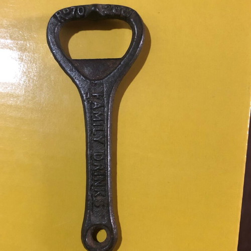 Corona 1920s Cast Iron Bottle Opener used