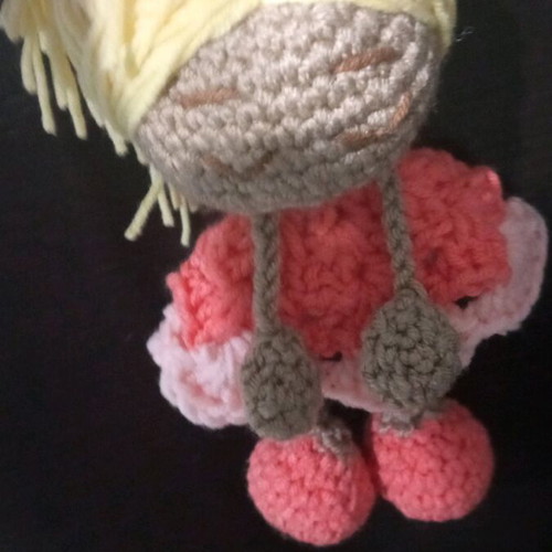 Handmade Amigurumi Doll unique creation, 16 cm