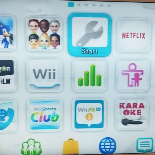 Nintendo Wii U Black 32GB console used with Mario and Sonic game