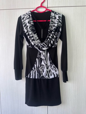 Women's dress like new, size S, M, black and gray