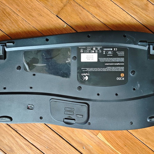Logitech K350 keyboard used, ergonomic with Palm Rest