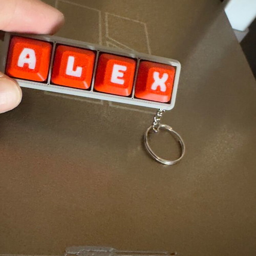 Personalized Keychain Clicker Keyboard like new