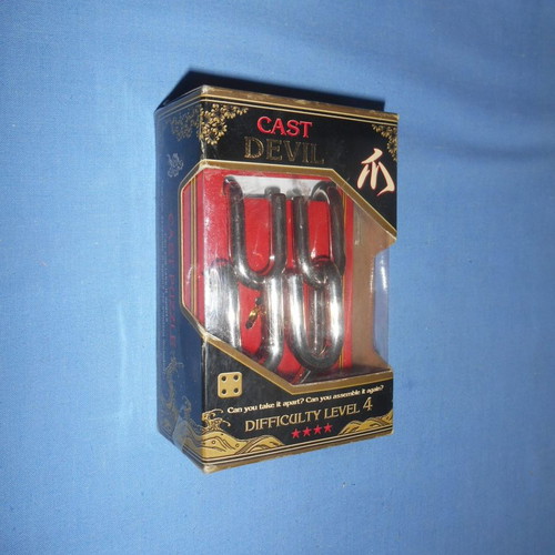 Cast Devil puzzle difficulty level 4 new, sealed packaging