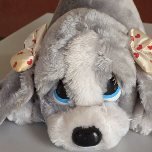 Sad Sam and Honey Puppy plush toy used, collectible from 1980s