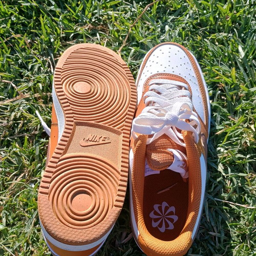 Nike Court Vision Low sneakers new, white and orange, size 39