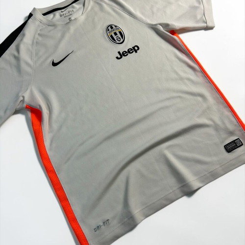 Nike Juventus FC Vintage Y2K 2014-2015 Training T-shirt white orange size M like new