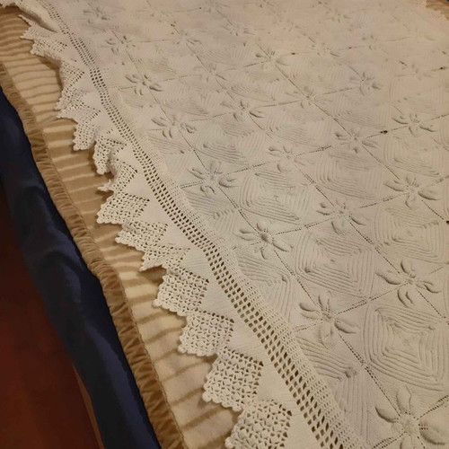 Bedspread crochet new handmade 1.75x2
