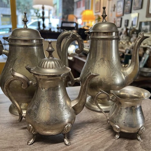 Tea set used, 24cm height