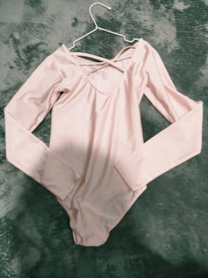 Ballet and dance leotard and shoes used size 34-35 pink