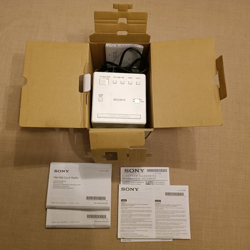Sony ICF-C1 FM-AM clock radio new, tabletop alarm clock