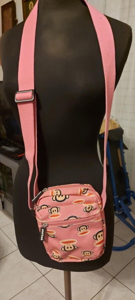 Ροζ τσάντα χιαστί Paul Frank