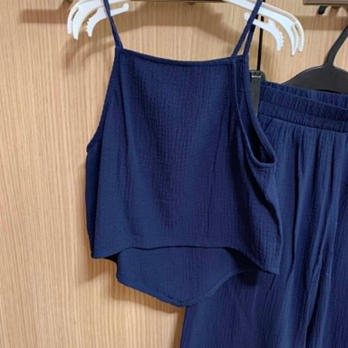 H&M Kids Summer Set Pant and Top Size 134 Like New, Blue