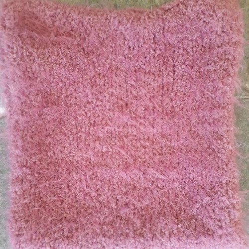Knitted scarf handmade new in dusty apple color