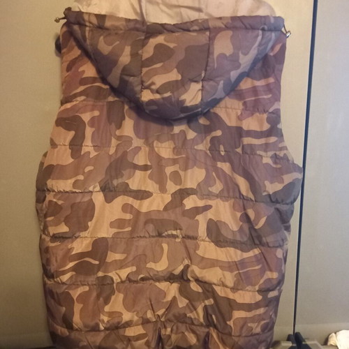 Bershka Military Gilet like new, gray and brown, size L