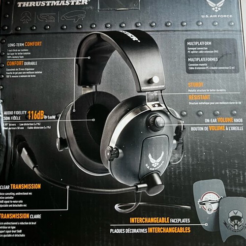 Thrustmaster T.Flight U.S. Air Force Edition Over Ear Gaming Headset like new, wired