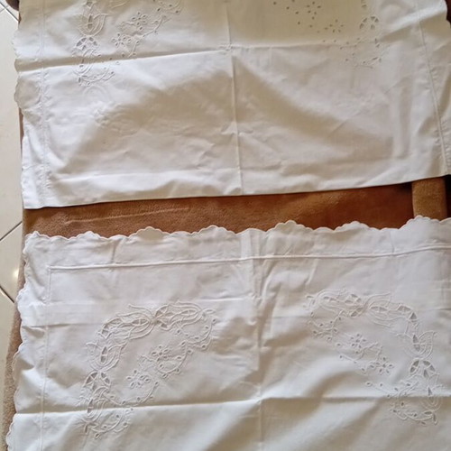 Handmade pillowcases set of 2, dimensions 68×48, new