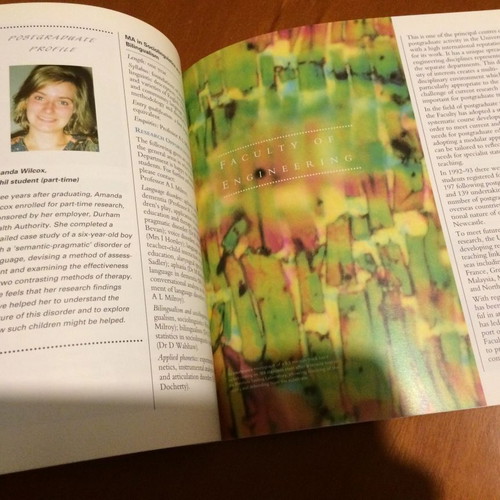 University of Newcastle upon Tyne Postgraduate Prospectus used 1994
